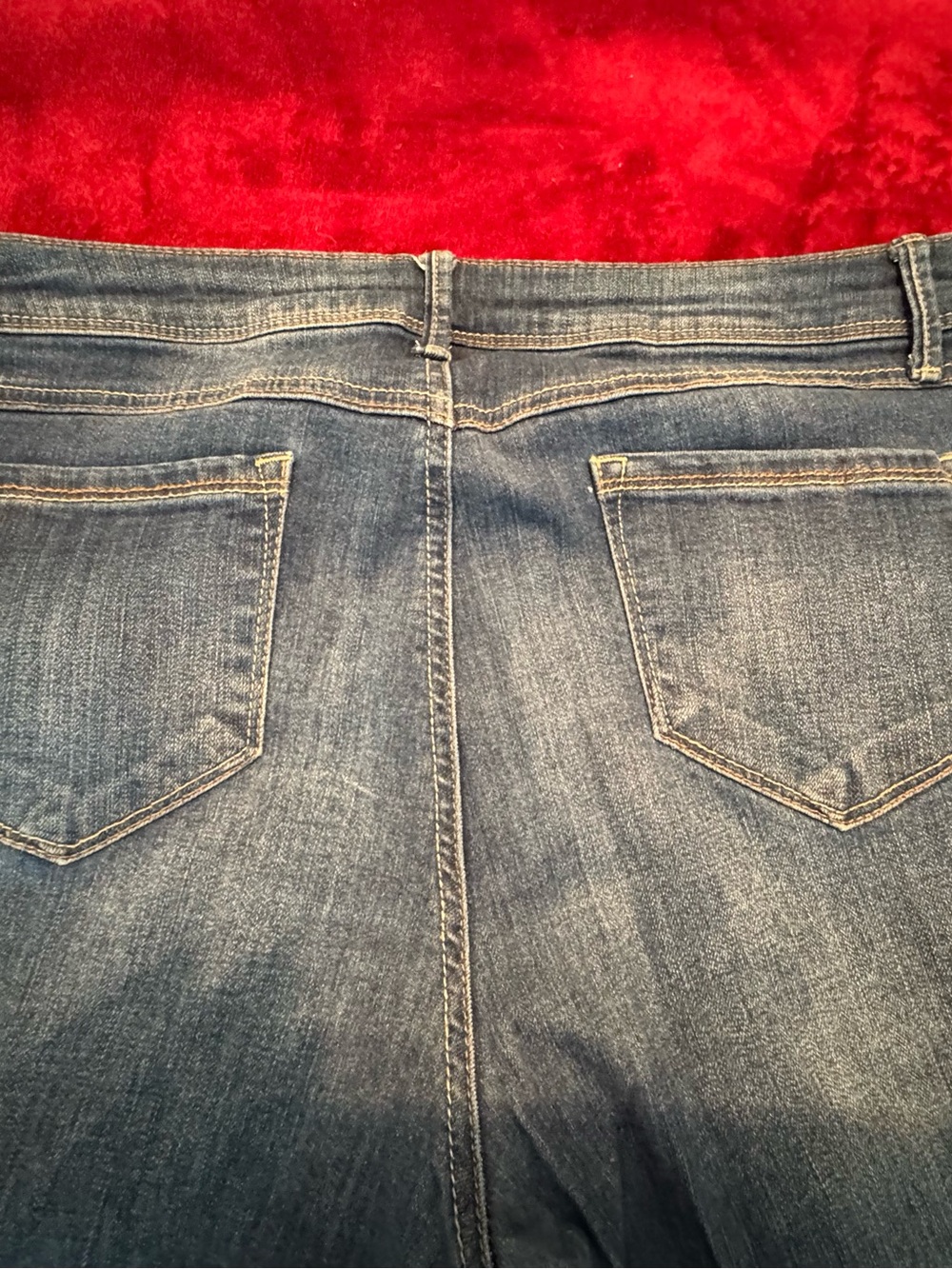 1822 Denim Women's Skinny Faded Blue Jeans - Picture 4 of 5